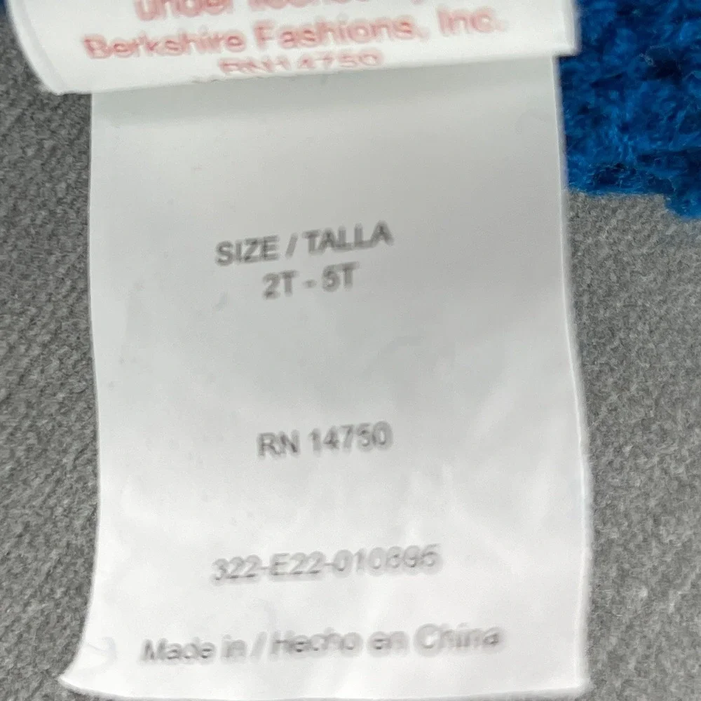 Disney Kids 2T-5T Blue Mickey Mouse Cable Knit Pom Pom Beanie Hat 322-E22-010895